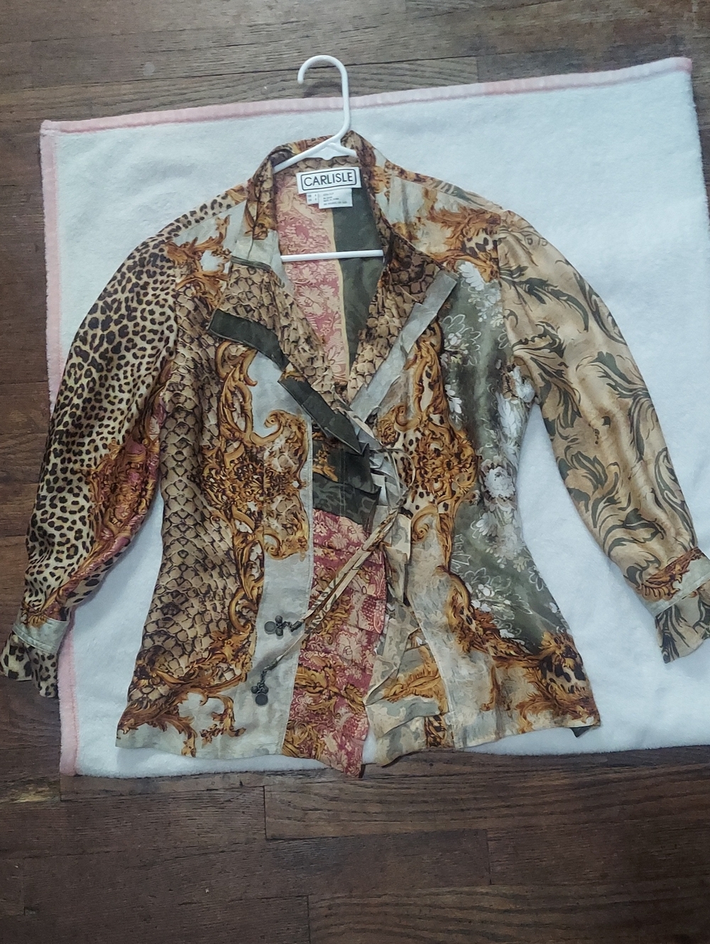 Carlisle Multicolored Printed Blazer with Baroque & Animal Motifs